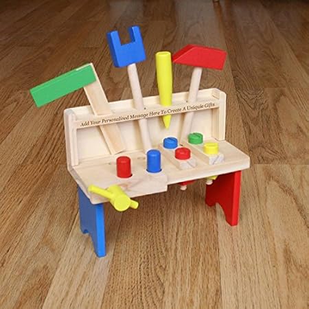 personalised wooden tool bench