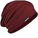 Stylish Men Women Slouch Beanie Basic Skull Cap Designer B010 (B012-Navy/Claret)