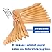 HKLIVE Solid Wooden Hangers Adult Size Non-Pants Bar Coat Hangers Natural Color 30 Pack