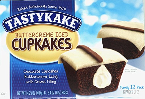 TastyKake Variety Pack! One box (12 count) each of: Tastykake Butterscotch Krimpets, Peanut Butter Candy Cakes, Cream Filled Coffee Cakes and Chocolate Cupcakes with Buttercream Icing! - Thumbnail 3