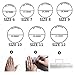 LUNIQI Silicone Wedding Ring for Men, Durable Rubber Safe Band for Love, Couple, Souvenir and Outdoor Active Exercise Style-10 Rings Pack