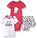 Gerber Baby Three-piece Bodysuit Lap-shoulder Shirt and Skort Set, Dalmatian, 18 Months