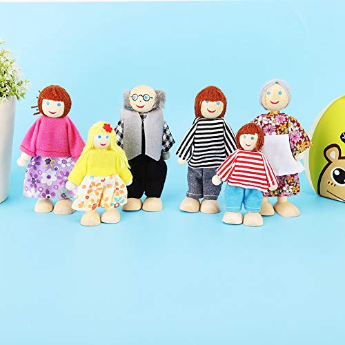 Baby Theater Dolls Accessories Kids Plush Toys for Children Gift Game Cartoon Finger Puppets(6 Set)