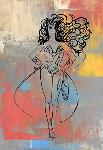 Wonder Woman Print, Birthday, Female Strength, Super Hero, Wonder Woman Gift, Warrior, Comic Book, Painting, Female Superhero, Wonder Woman 1984