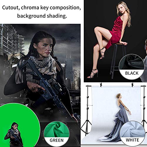 LOMTAP Photography Lighting Umbrella Kit 6.5ftx9.8ft Background Support