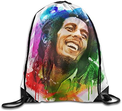 Bob Marley Drawstring Backpack Travelling Bag
