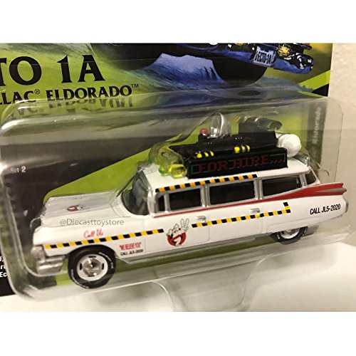 JOHNNY LIGHTNING 1:64 SILVER SCREEN MACHINES GHOSTBUSTERS ECTO 1A 1959 CADILLAC JLSS004-24