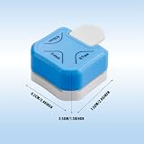 FUYOAL 3 in 1 Corner Rounder Punch Blue 4mm 7mm 10mm for Paper Craft view 3