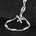 Suyi 2Pcs Elastic Pearl Anklets for Womens Girl Wedding Beach Anklets Starfish Barefoot Sandals Ankle Chains with Toe Ring Starfish2