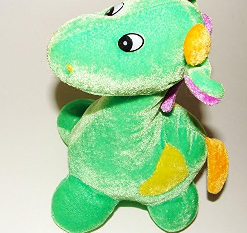 LIME GREEN PLUSH GIRAFFE Stuffed Animal Toy 9" Yellow Purple Orange Jungle