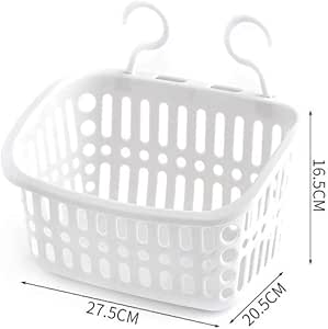 Cesta de almacenamiento colgante, cesta colgante de baño, cesta de