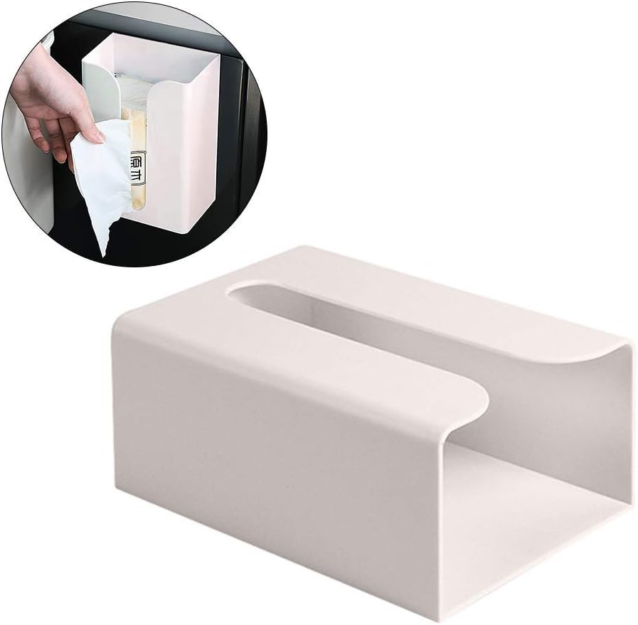 Amazon｜ティッシュボックス ペーパーホルダー 壁掛け 粘着式 キッチンボックスハンガー 壁、戸棚下、戸棚側 立て収納可能 立て収納可能