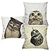 LAZAMYASA Animal Fashion Abstract Pug Dog Cushion Cover Case Pillow Custom Zippered Square Pillowcase 18x18 (one Side),Kitty Hawk