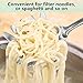 Spaghetti Server, [Rustproof, Integral Forming, Durable] Newness 304 Stainless Steel Pasta Fork with Vacuum Ergonomic Handle, Comfortable Grip Design Spaghetti Server for Kitchen, 14.33 Inches