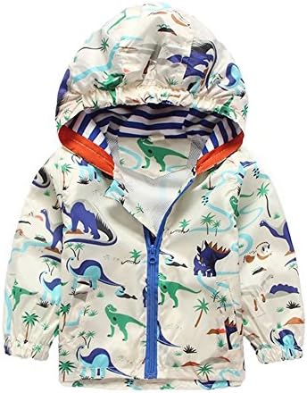 Kmety 2017- baby-Boys-Girls spring autumn fashion dinosaur print Hooded Jacket