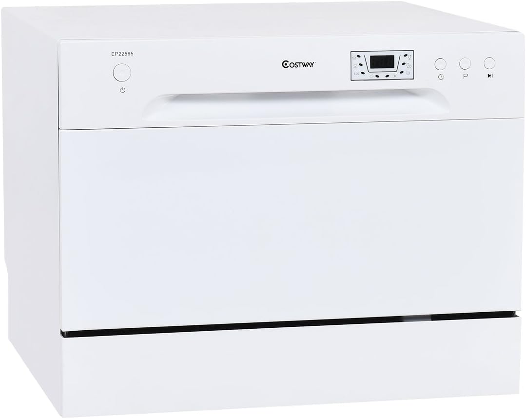 Amazon Com Costway Countertop Dishwasher Stainless Steel 6 Place