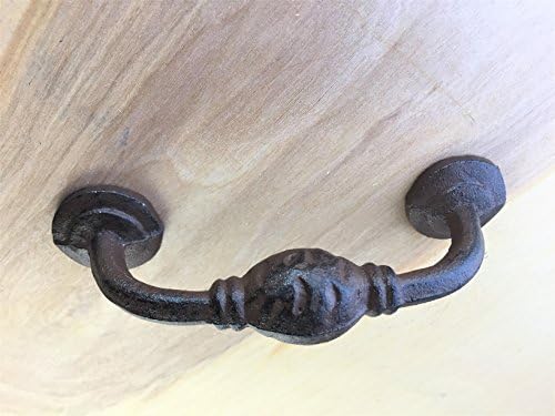 BI01DT143_4 - Antique Replica Brown/Black Drawer Pull (4pcs)