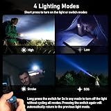 Blukar LED Torch Rechargeable 2 Pack 2000L Zoomable 4 Modes USB C view 4