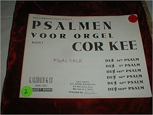 Cor Kee Psalms For Organ Book1 34 5 141 91 61 103 Cor Kee Psalms For Organ Book1 34 5 141 91 61 103