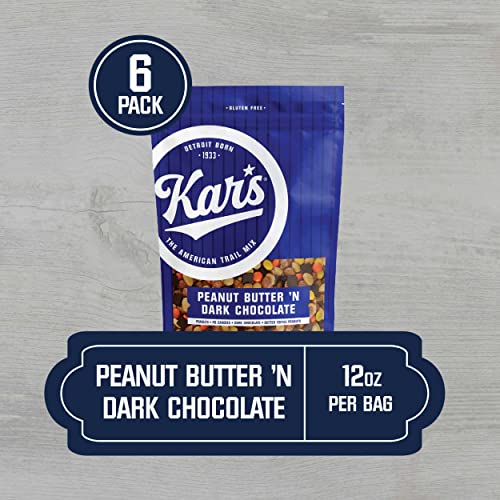 Kar's Nuts Peanut Butter 'N Dark Chocolate Trail Mix Snacks Roasted