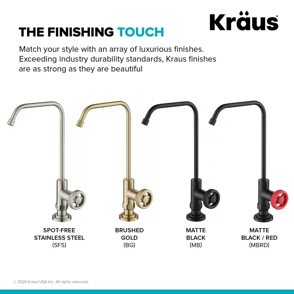 KRAUS Urbix 100% Lead-Free Kitchen Water Filter Faucet in Spot-Free Stainless Steel, FF-101SFS