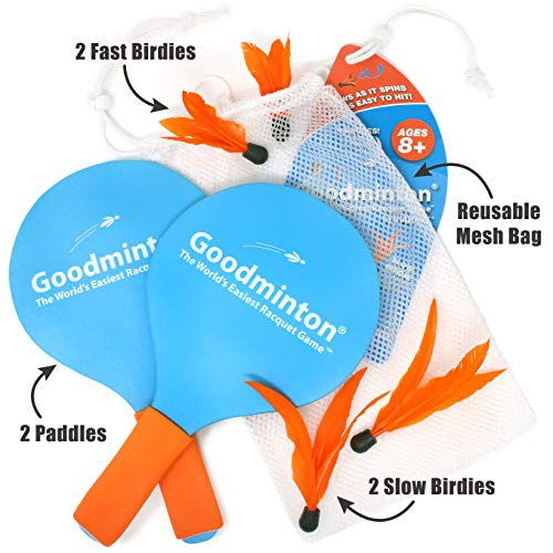 VIAHART Goodminton | The World's Easiest Racket Game | an Indoor Outdoor Year-Round Fun Racquet Game for Boys, Girls… - Image 3