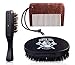 Beard Brush & Comb Kit for Men (3pc) - Great for Beard Grooming, Beard Care & Mustache, Styling and Distributing Oil - 100% Wild Boar Bristles - Comes with