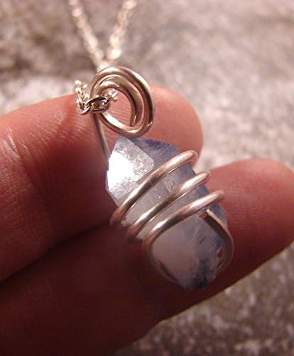 Rare Dumortierite Included Quartz Crystal Pendant from Minas Gerais, Brazil #9