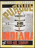 Vintage Purdue Boilermakers 2018 College Football Calendar: Football Game-day Program Art: 1900s to by 