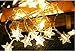 Beaumode Twinkle Star String Lights 10Ft 20 LED Battery Powered Fairy String Lights for for Chrismas Year Party Wedding Garden Décor (Warm White,Star)