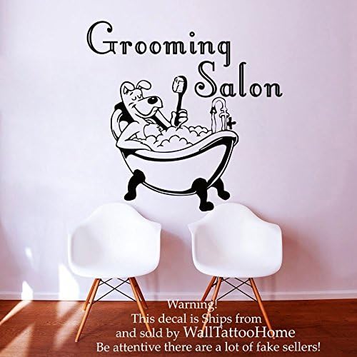 Wall Decals Grooming Salon Decal Vinyl Sticker Dog Pet Shop Home Decor Interior Design Bedroom Window Hall Art Mural Ah8