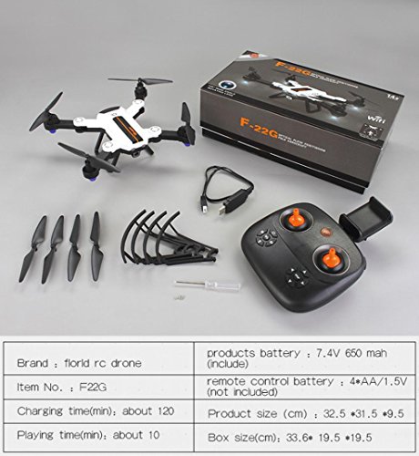 Wifi FPV Drone with 720P Wide-Angle HD Camera Live Video RC Quadcopter with Altitude Hold, Gravity Sensor Function, RTF and Easy to Fly for Beginner (A) - Thumbnail 6