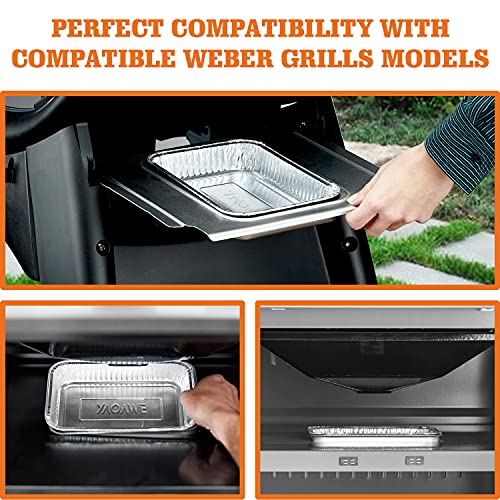 YAOAWE 30 Pack Disposable Grease Trays, Replacement for er Grills