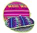 Authentic Mexican Cloth Tortilla Holder Warmer Pouch. Insulated Tortillera Mexicana Microwave Oven Safe for Corn, Flour Taco, Burrito, Quesadilla,Bread, Roti. Tortillero Termico de Tela Fucsia