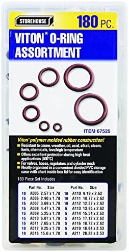180 Piece Viton O-Ring Kit from TNM