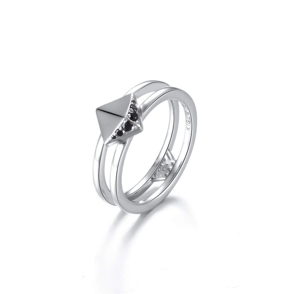 Kigu of London Sterling Silver 925 V.I.P Ring for Women Girls- A Gift Box Included