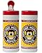 Grease Monkey Wipes Multi-Purpose, Heavy Duty Cleaning Wipes Canister, 25-Count, Pack of 2