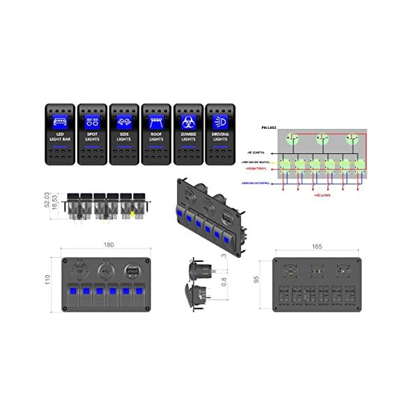 Qisc-6-Gang-Waterproof-Car-Auto-Boat-Marine-LED-Rocker-Switch-Panel-Circuit-Breakers Qisc-6-Gang-Waterproof-Car-Auto-Boat-Marine-LED-Rocker-Switch-Panel-Circuit-Breakers