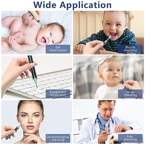 VITCOCO Ear Wax Removal Tool,1920P HD Ear Cleaner with 6 LED Lights and 8 Ear Spoons, Ear Wax Removal with Camera, Ear Cleaning Kit Compatible for iPhone, iPad, Android