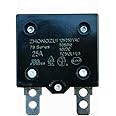 25A 125/250VAC 50/60Hz 50VDC Automatic Reset Relay Fuse, Therma Switch Circuit Breaker Current Overload Protector Children