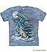 The Mountain Dragon Wolf Moon Adult T-Shirt, Blue, Medium