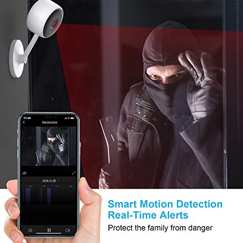 Home security camera,Baby monitor,Smart wifi ip camera 1080P,Indoor outdoor security camera wireless surveillance camera with night vision,2-Way Audio,video camera monitor for Baby/Pet Alexa Support