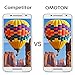 OMOTON Tempered Glass Screen Protector Compatible Motorola Droid Maxx 2 / Moto X Play (2 Pack)