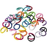 300 Pcs Colored Metal Open Jump Rings, for Bracelet Charms, Jewelry Connectors, Craft Keychains Beading and Jewelry Making(8 mm)
