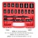 CASOMAN 1/2-Inch Drive Shallow Impact Socket Set, Metric, 10mm-32mm, CR-V, 6-Point, 20-Piece 1/2