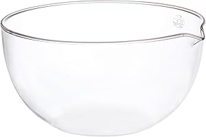 GALPADA Glass Evaporation Dish with Flat Bottom Heat-Resistant Design for Laboratory and Home Use Synthetic