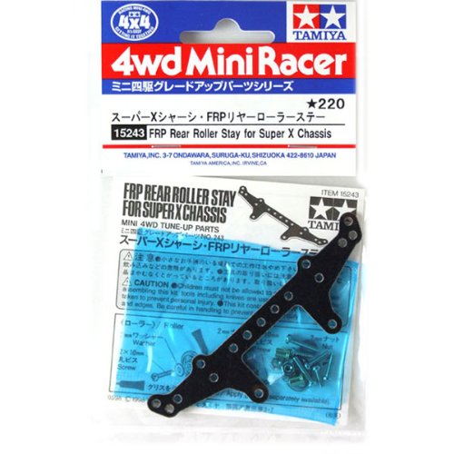 FRP Rear Roller Stay for Super X Chassis Mini 4WD Grade Up Parts Series