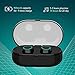 True Wireless Earbuds, DocKin Touch Control Fashion LED Truly Wireless Bluetooth Earphone with Charging Case, 3D Stereo Noise Cancelling Headphone IPX5 Waterproof for Running Sport with Mic （Black）
