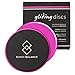 Bondi Balance Sliders Fitness Discs Hot Pink - Dual Sided Strength Slides Exercise Sliders for Both Carpet and Hard Floors - Bonus Core and Glute Workout Ebook - Train Anywhere Anytime