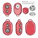 Hapurs Bluetooth Wireless Remote Control Camera Shutter Release Self Timer for iPhone 5S 5C 5 4S 4, iPad Air Mini, Samsung Galaxy S5 S4 S3 Note Tab, Google Nexus, HTC, Sony and other iOS Android Phones - Red